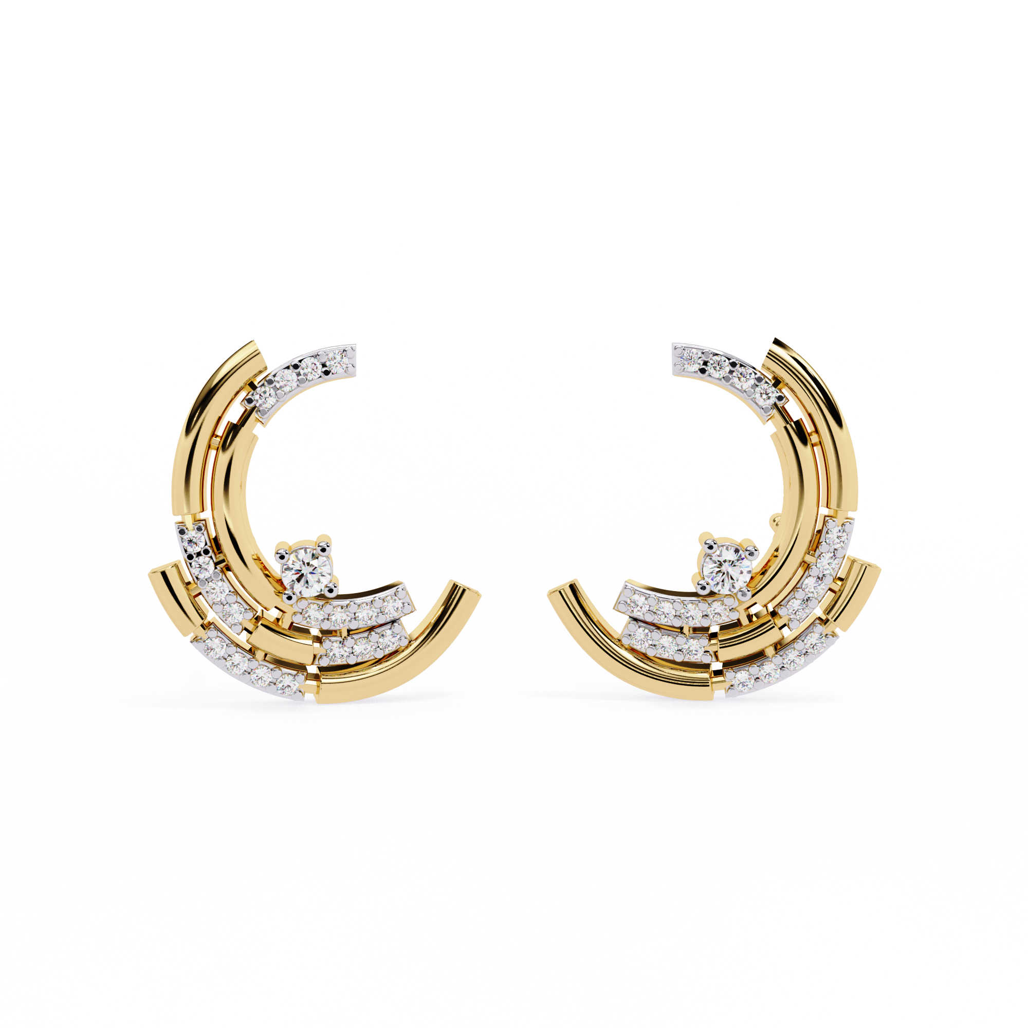 0.21ct Arc Earrings – Solitairekart Diamond Jewelry